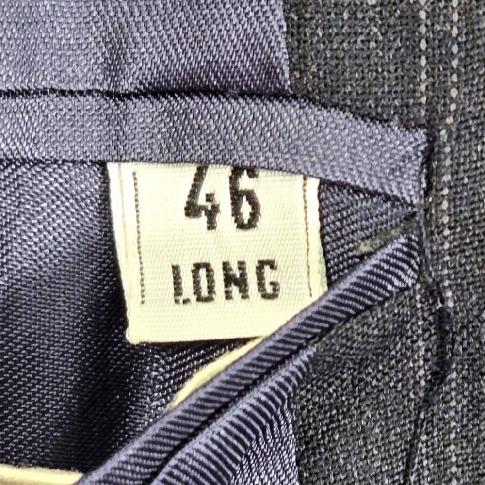 Savile Row Blazer Mens 46R(48) Charcoal Grey Pinstripe Virgin Wool Sport Coat - Picture 13 of 16